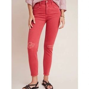 Pilcro High Rise Slim Ankle Jeans